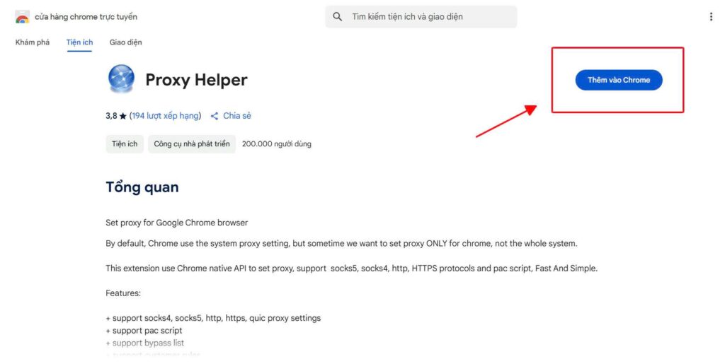 Tiện ích proxy helper