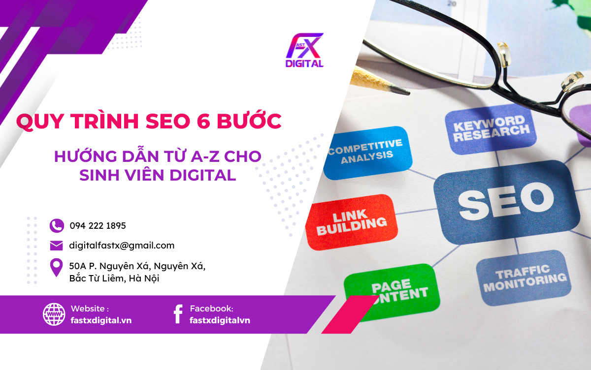 Quy trình SEO 6 bước từ A-Z cho sinh viên Digital