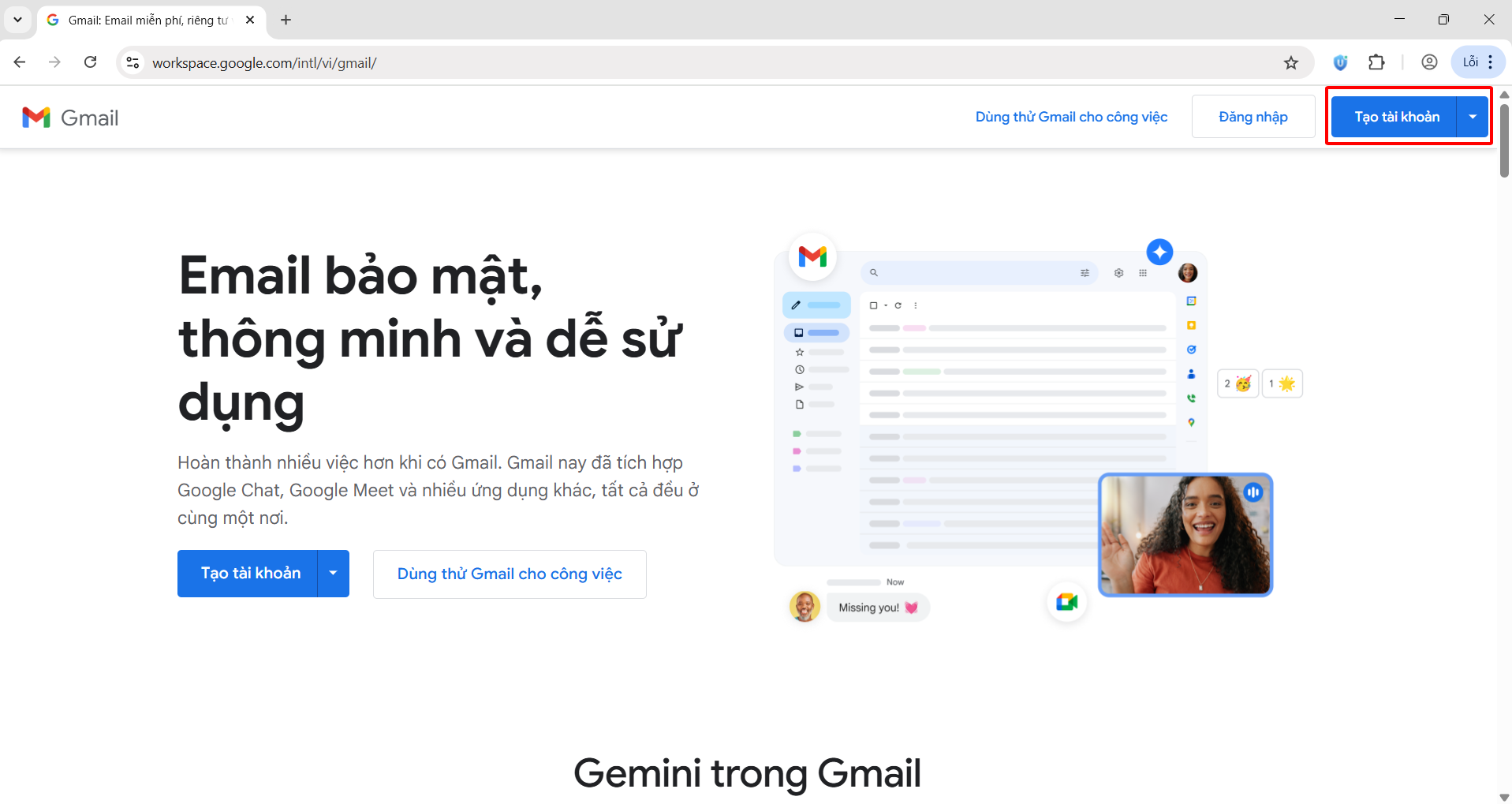 Tạo tài khoản Gmail mới hoàn toàn