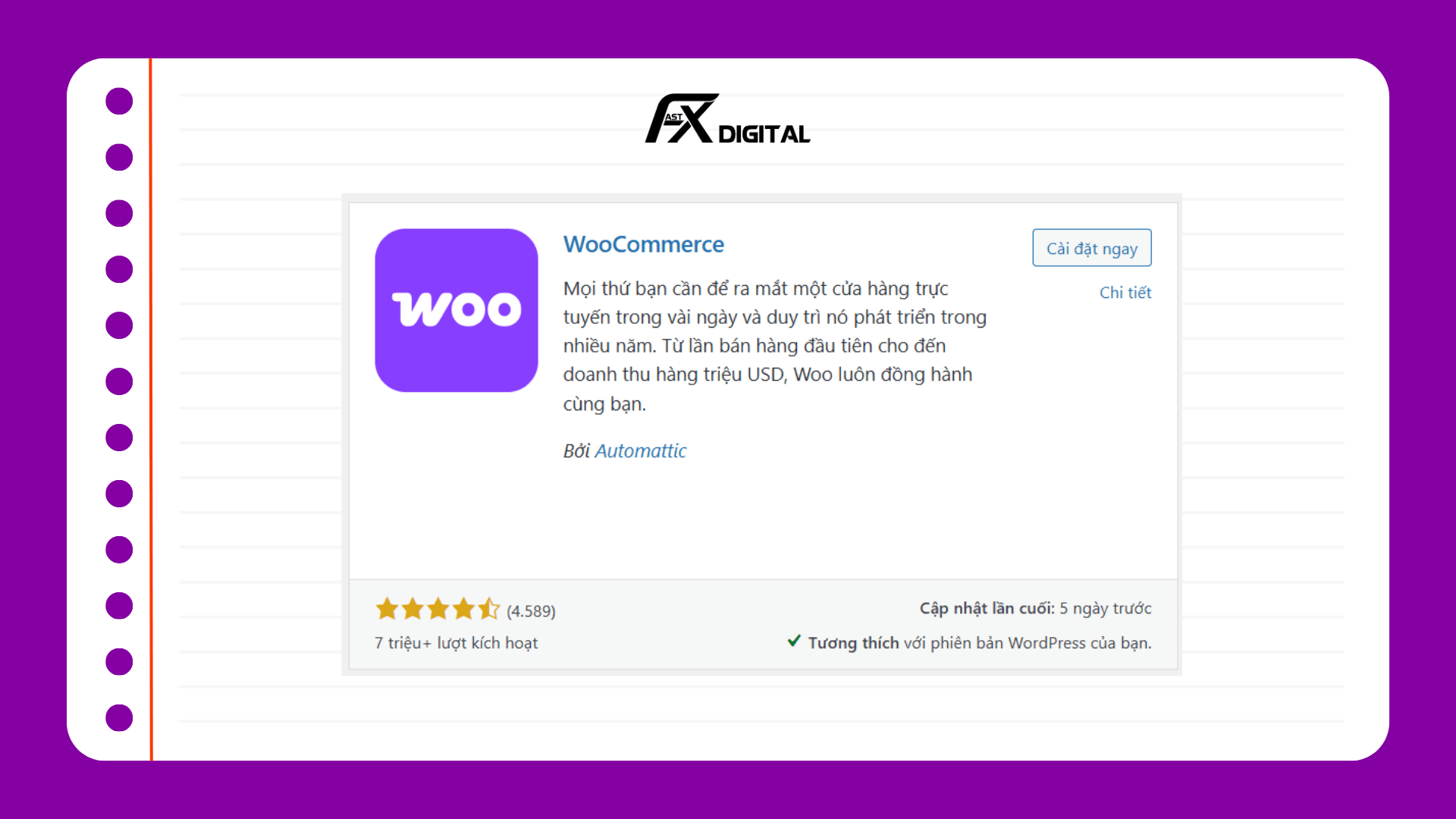 Các plugin cần thiết cho WordPress: WooCommerce