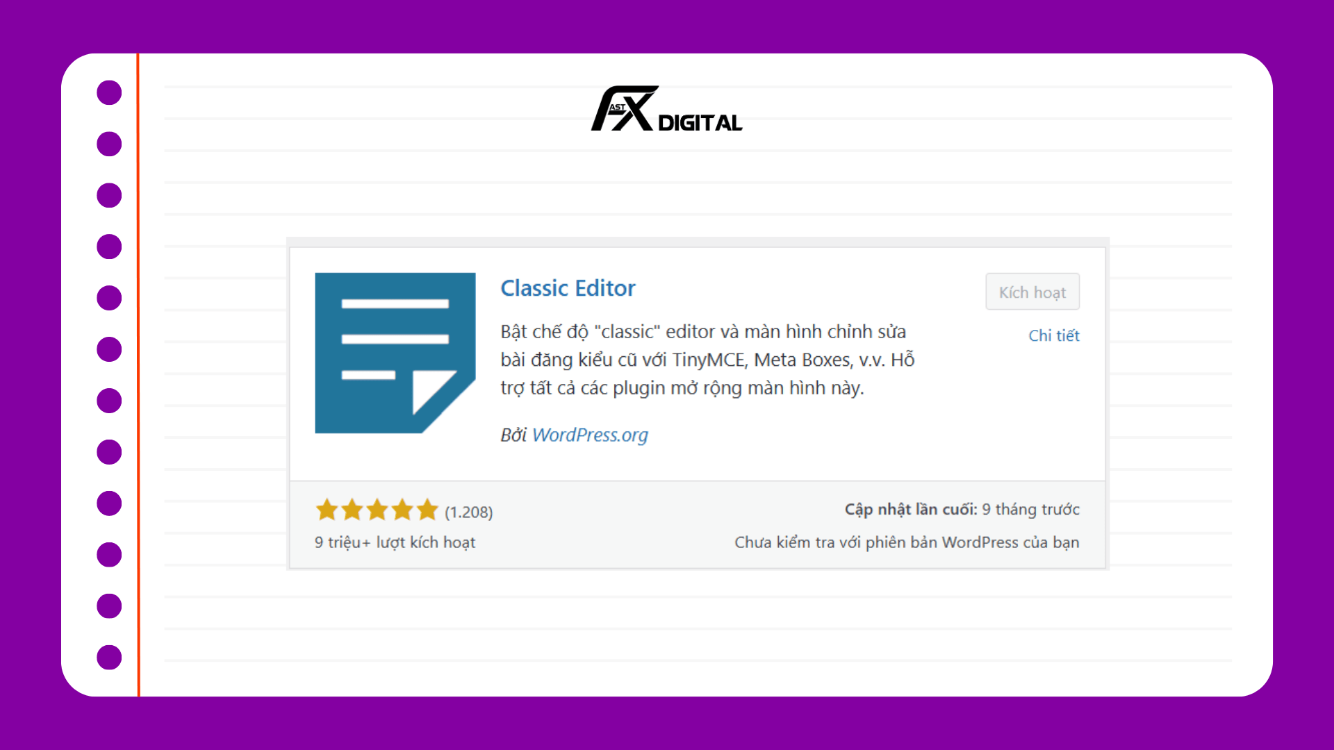 Các plugin cần thiết cho WordPress: Classic Editor