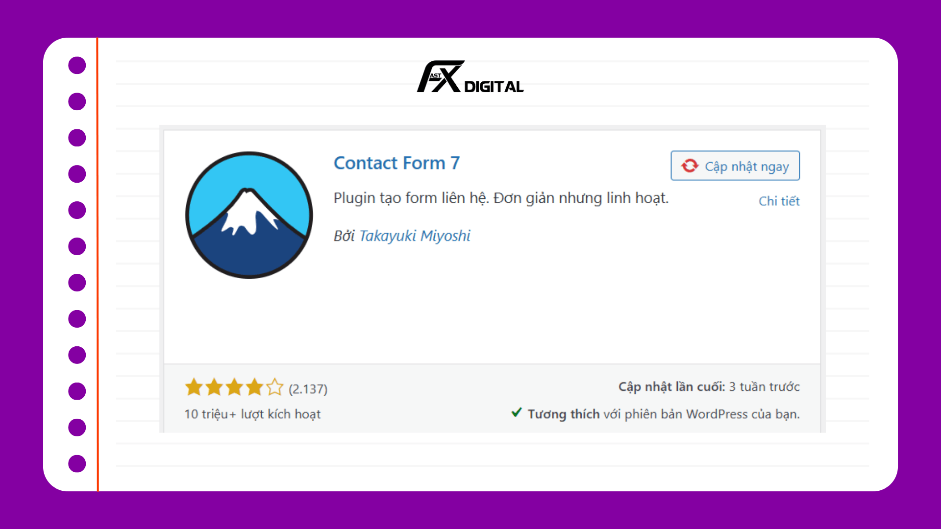 Các plugin cần thiết cho WordPress: Contact Form 7