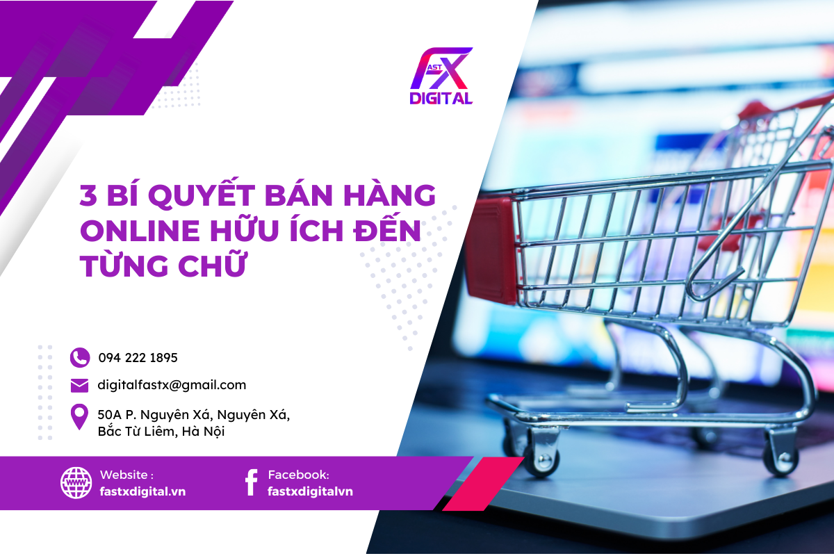3 bí quyết bán hàng online hữu ích đến từng chữ
