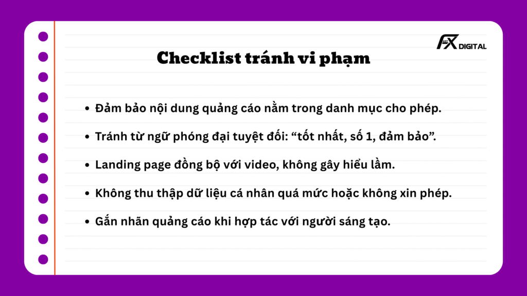 Chính sách quảng cáo TikTok 2025 tại Việt Nam, Cẩm nang cho nhà quảng cáo