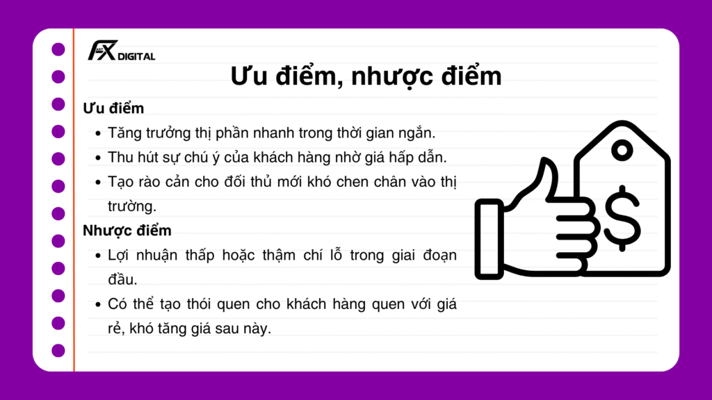 Ưu Nhược Điểm Của Chiến Lược Giá Thâm Nhập Thị Trường
