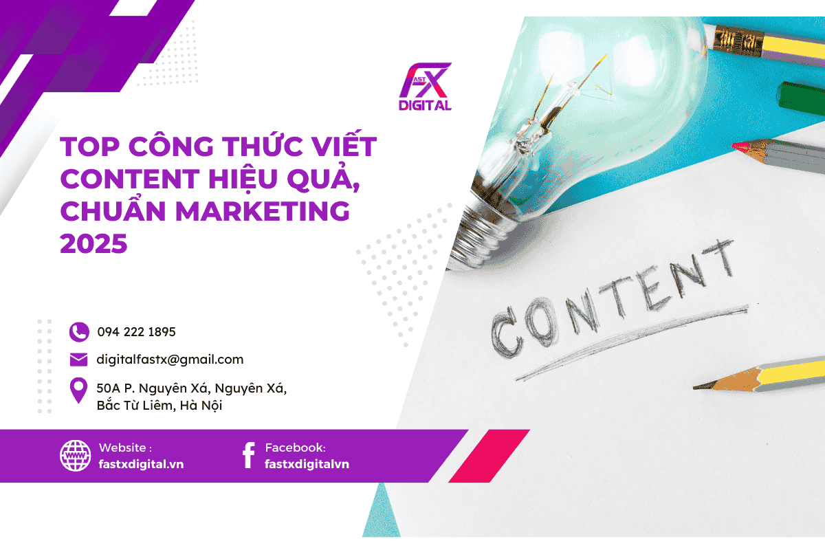 TOP công thức viết content hiệu quả, chuẩn Marketing 2025
