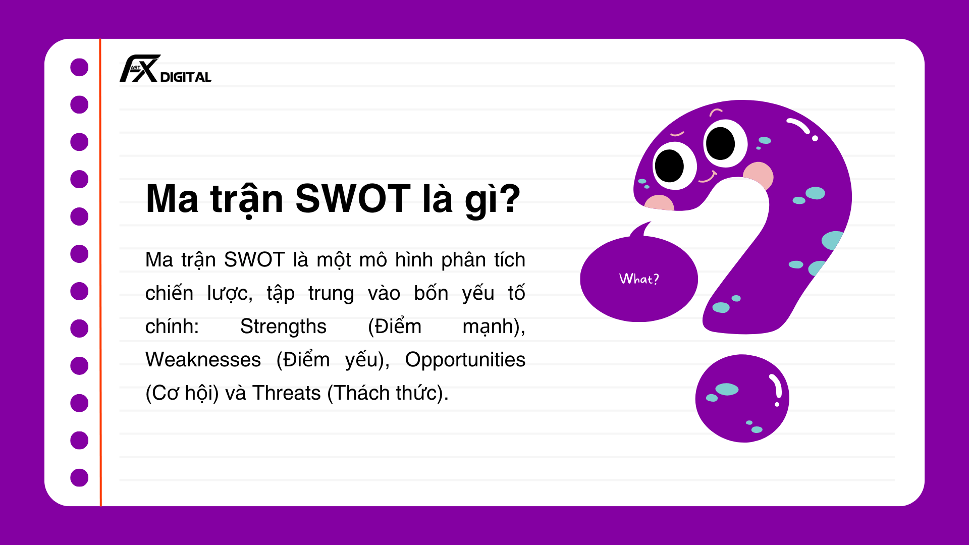 Khái niệm ma trận SWOT