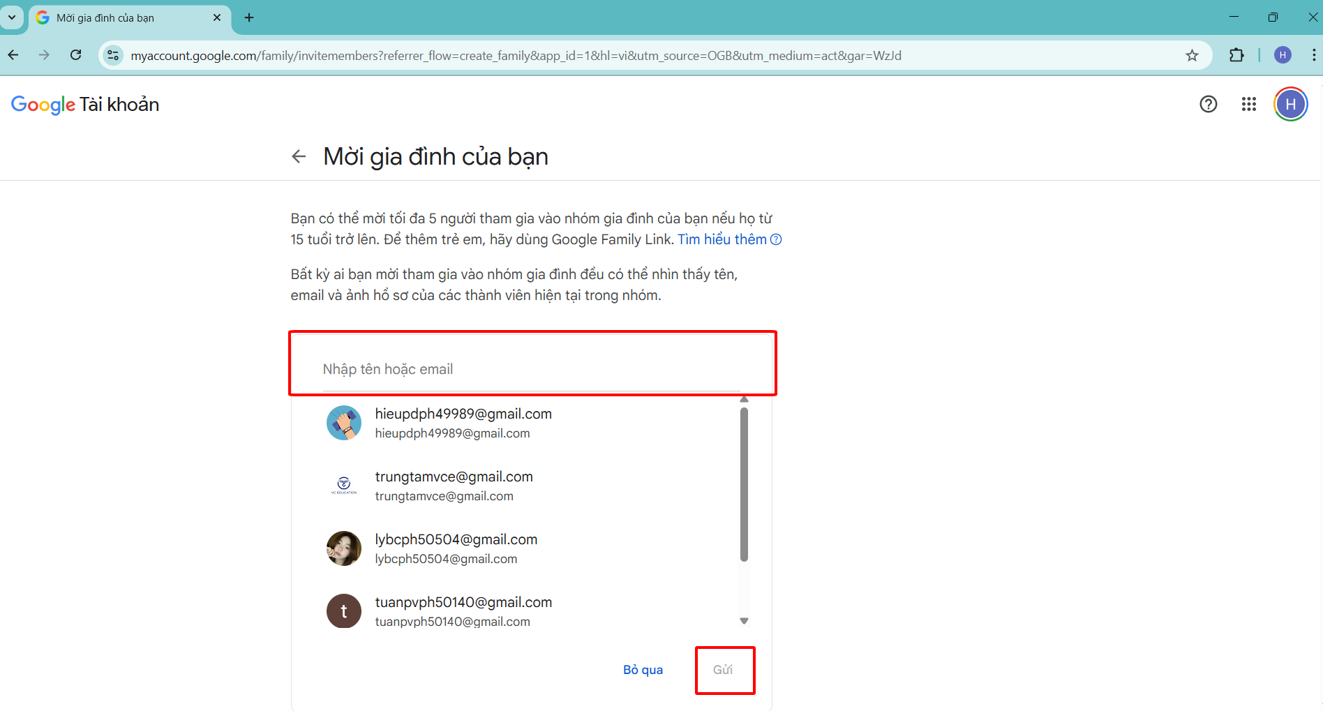 ADD email